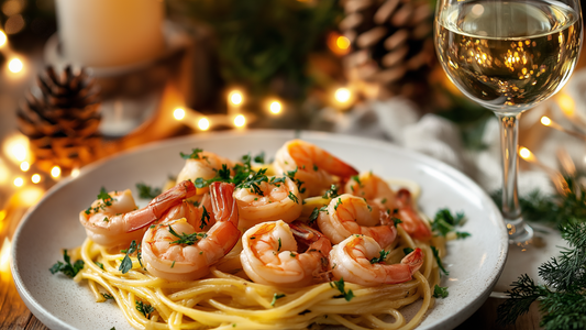 Recipe: Junel’s Creamy Lemon Shrimp Pasta with Reserve Viognier Pairing