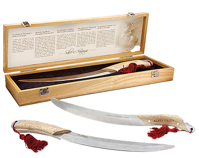 Alvi's Drift Wine Bottle Sabrage Sabre